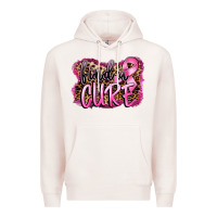 Pale Pink find a cure Premium Hoodie - FaDigitalArtStudio