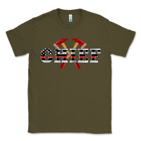 Army Green firefighter chief Classic Tee - Artiststas
