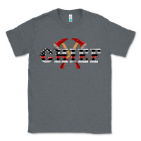 Charcoal Heather firefighter chief Classic Tee - Artiststas