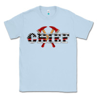 Dusty Blue firefighter chief Classic Tee - Artiststas