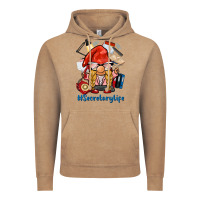 Vintage Coffee secretary life gnome Vintage Hoodie - BarkalooDesign