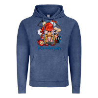 Vintage Denim secretary life gnome Vintage Hoodie - BarkalooDesign