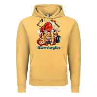Vintage Mustard secretary life gnome Vintage Hoodie - BarkalooDesign