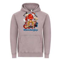 Vintage Zinc secretary life gnome Vintage Hoodie - BarkalooDesign
