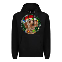Black Cockapoo Christmas Premium Hoodie - RanaPortraitStore