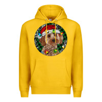 Lemon Cockapoo Christmas Premium Hoodie - RanaPortraitStore