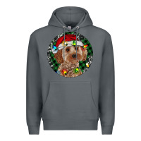 Rock Cockapoo Christmas Premium Hoodie - RanaPortraitStore