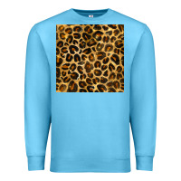Ocean Blue leopard seamless pattern Premium Sweatshirt - BundleAndBundleShop