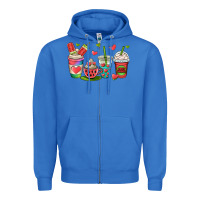 True Royal watermelon summer coffee cups Zipper Hoodie - OliviaCreatesArt