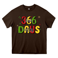 Chocolate Brown 366 days black history Heavy Core Tee - MaliasSmallBusiness