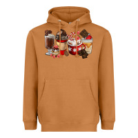 Meerkat Chocolate Love Coffee Cups Heavyweight Hoodie - FaDigitalArtStudio
