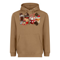 Toasted Coconut Chocolate Love Coffee Cups Heavyweight Hoodie - FaDigitalArtStudio