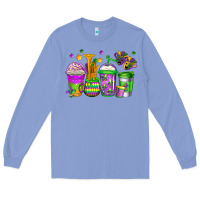 Colony Blue mardi gras coffee cups Long Sleeve Tee - Jasminsmagicworld