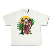 Pistachio camel with oasis Urban Heavy Tee - BarkalooDesign