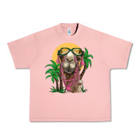 Salmon camel with oasis Urban Heavy Tee - BarkalooDesign