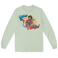 Matcha Bitches be floatin' skeleton summer Long Sleeve Tee - NancyCooperArtShop