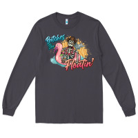 Smoke Bitches be floatin' skeleton summer Long Sleeve Tee - NancyCooperArtShop