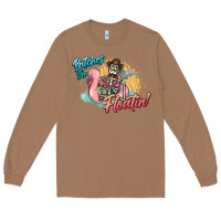 Toasted Coconut Bitches be floatin' skeleton summer Long Sleeve Tee - NancyCooperArtShop
