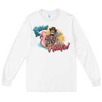 White Bitches be floatin' skeleton summer Long Sleeve Tee - NancyCooperArtShop