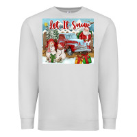 Dove Grey Let It Snow Tumbler Premium Sweatshirt - FaDigitalArtStudio