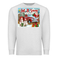 Oatmeal Heather Let It Snow Tumbler Premium Sweatshirt - FaDigitalArtStudio