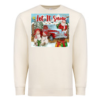 Sandshell Let It Snow Tumbler Premium Sweatshirt - FaDigitalArtStudio