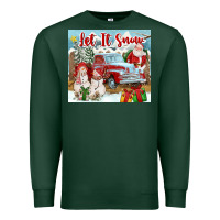 Sports Green Let It Snow Tumbler Premium Sweatshirt - FaDigitalArtStudio