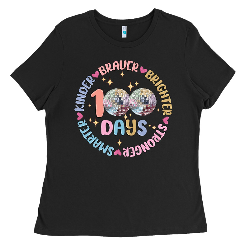 100 Days Of School Ladies Tee by MaliasSmallBusiness | Teevron