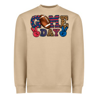 Mushroom Game day red and blue Heavyweight Sweatshirt - HowdyJamesFarm