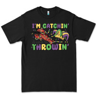Black i'm catchin' if you're throwin' Premium Tee - MaliasSmallBusiness
