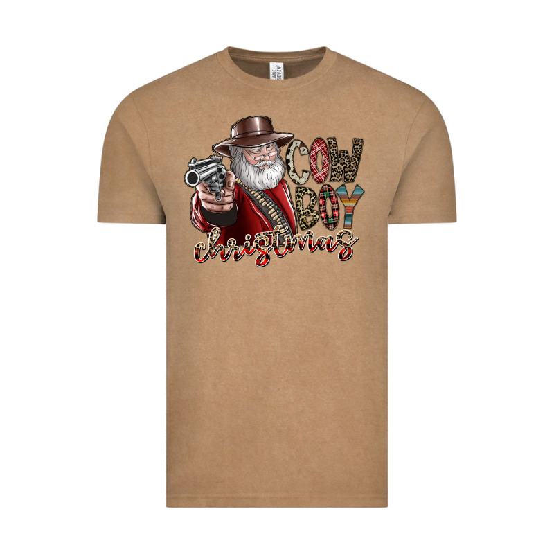 Cowboy Christmas Vintage Tee by SublimationCraftShop | Teevron