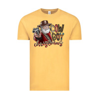 Vintage Mustard cowboy christmas Vintage Tee - SublimationCraftShop