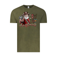 Vintage Olive cowboy christmas Vintage Tee - SublimationCraftShop