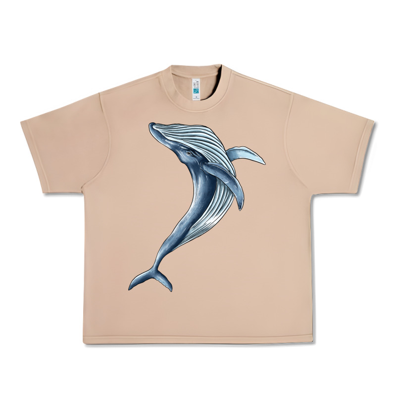 Humpback Whale Jumping Urban Heavy Tee by BarkalooDesign | Teevron