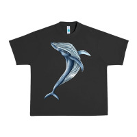 Pigment Black humpback whale jumping Urban Heavy Tee - BarkalooDesign