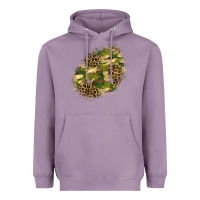 Lavender camouflage and leopard patch  5 Heavyweight Hoodie - BundleAndBundleShop