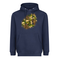 Navy camouflage and leopard patch  5 Heavyweight Hoodie - BundleAndBundleShop