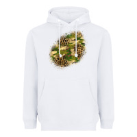 White camouflage and leopard patch  5 Heavyweight Hoodie - BundleAndBundleShop