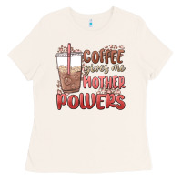 Bone coffee gives me mother powers Ladies Tee - MaliasSmallBusiness
