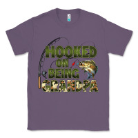 Lavender fish lures hooked on being grandpa Classic Tee - Artiststas