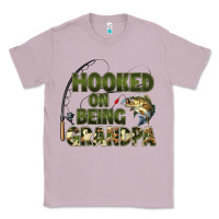 Lilac fish lures hooked on being grandpa Classic Tee - Artiststas