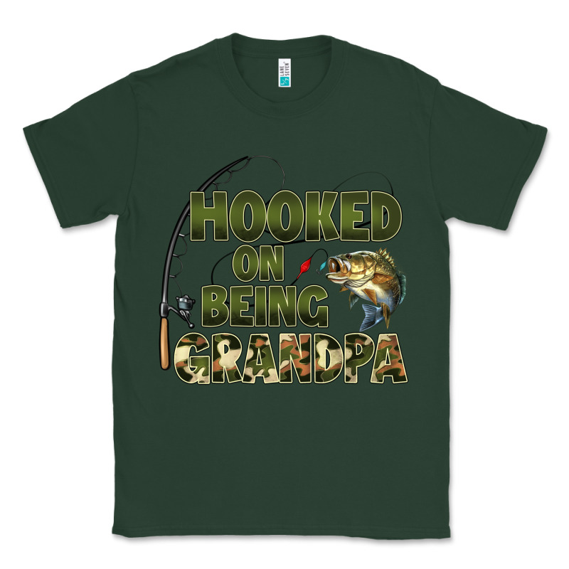 Fish Lures Hooked On Being Grandpa Classic Tee by Artiststas | Teevron