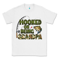 White fish lures hooked on being grandpa Classic Tee - Artiststas