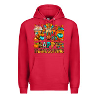 Cardinal Happy Thanksgiving Coffee Cups Premium Hoodie - FaDigitalArtStudio