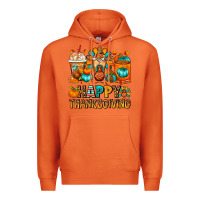 Carrot Happy Thanksgiving Coffee Cups Premium Hoodie - FaDigitalArtStudio