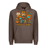 Coffee Happy Thanksgiving Coffee Cups Premium Hoodie - FaDigitalArtStudio