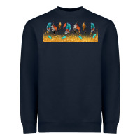 Navy native American feathers Heavyweight Sweatshirt - TumblerDesignByShophia