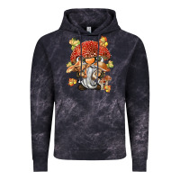 Cloud Black mushroom gnome Vintage Hoodie - BarkalooDesign