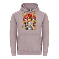 Vintage Zinc mushroom gnome Vintage Hoodie - BarkalooDesign