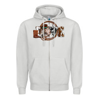 Dove Grey western love for cowboys olivia Zipper Hoodie - OliviaCreatesArt